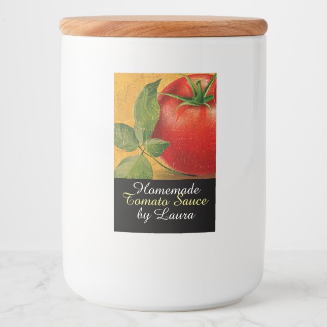 ÉTIQUETTE POUR BOCAUX TOMATOES CHATOUILLERS CANNINGS SAUCE TOMATO (Devant)