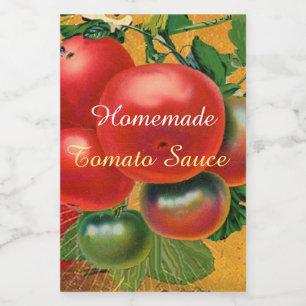 ÉTIQUETTE POUR BOCAUX TOMATOES CHATOUILLERS CANNINGS SAUCE TOMATO
