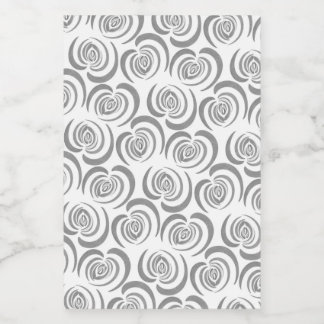 Étiquette Pour Bocaux Tons tulipe bleus gris