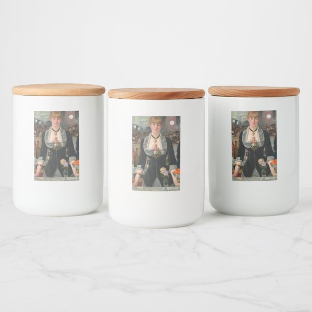 Étiquette Pour Bocaux Un bar aux Folies-Bergère Edouard Manet (Bouteilles)