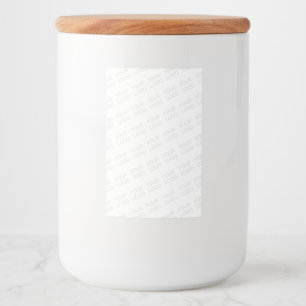 Étiquette Pour Bocaux Votre logo s'allège automatiquement et se répète