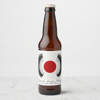ÉTIQUETTE POUR BOUTEILLES DE BIÈRE 丹頂旗ビールラベルセット