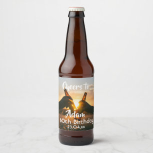 Étiquette Pour Bouteilles De Bière 60e anniversaire pour les gars encourage la bière