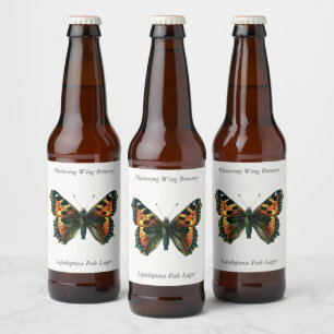 Étiquette Pour Bouteilles De Bière Aglais urticae - Le Petit Papillon Tortoiseshell