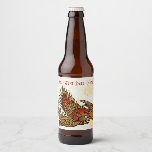 Étiquette Pour Bouteilles De Bière Ailes De Feu (Devant)