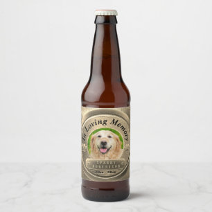 Étiquette Pour Bouteilles De Bière Ajouter un mémorial photo pour animaux