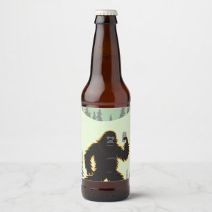 Étiquette Pour Bouteilles De Bière Anniversaire de Sasquatch