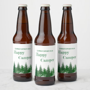 Étiquette Pour Bouteilles De Bière Anniversaire des bois