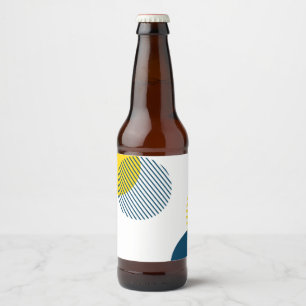 Étiquette Pour Bouteilles De Bière Art urbain abstrait moderne, simple, minimal et te
