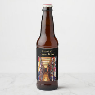 Étiquette Pour Bouteilles De Bière Bibliothèque Livres Bière Étiquette