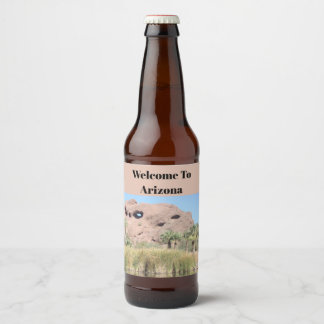 Étiquette Pour Bouteilles De Bière Bienvenue au point de repère Arizona Phoenix Invit