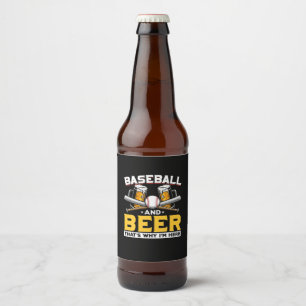 Étiquette Pour Bouteilles De Bière Bière Boveur Baseball Bière Humour Anniversaire