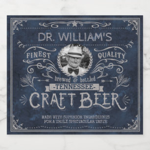 Étiquette Pour Bouteilles De Bière Bière d'artisanat vintage Brasseur personnalisé Ph