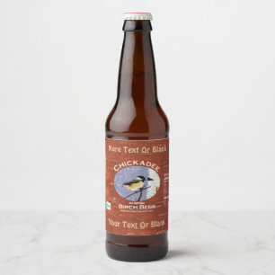 Étiquette Pour Bouteilles De Bière Bière de bouleau à poulet