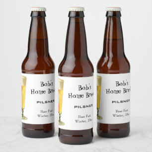 Étiquette Pour Bouteilles De Bière Bière Pression Haute Vintage, Bière avec Mousse