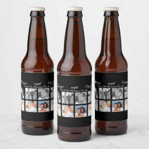 Étiquette Pour Bouteilles De Bière Black Custom 8 Photos Mariage Collage