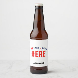 ÉTIQUETTE POUR BOUTEILLES DE BIÈRE BLANC PERSONNALISABLE MODERNE DE MARQUE VÉRIFIÉ ST