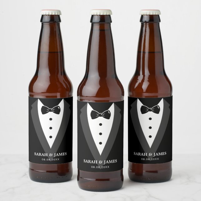 Étiquette Pour Bouteilles De Bière Bouteille de bière de fête de mariage (Bouteilles)