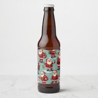 Étiquette Pour Bouteilles De Bière Bouteille de bière Santa Claus accessoires intérie