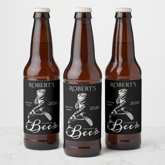 Étiquette Pour Bouteilles De Bière Caractère Anime/manga personnalisé (Bouteilles)