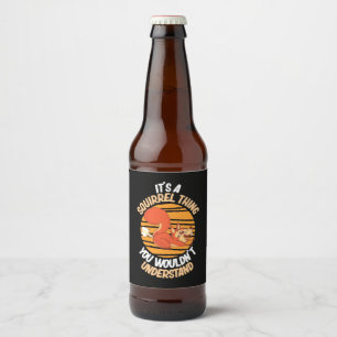 Étiquette Pour Bouteilles De Bière C'Est L'Écureuil