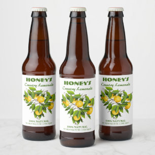 Étiquette Pour Bouteilles De Bière Citrons agrumes Fruits floraux