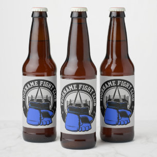 Étiquette Pour Bouteilles De Bière Club de combat mixte d'arts martiaux MIXED MARTIAL