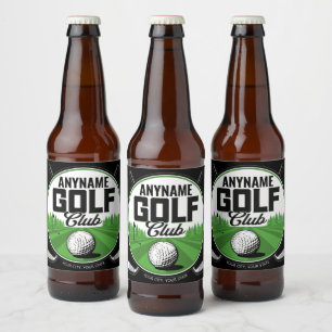 Étiquette Pour Bouteilles De Bière Club de golf personnalisé NOM Joueur de golf profe
