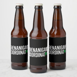 Étiquette Pour Bouteilles De Bière Coordonnateur de farces de la Saint-Patrick