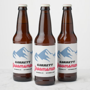 Étiquette Pour Bouteilles De Bière COORS Groomsman Proposition Nom personnalisé Cadea
