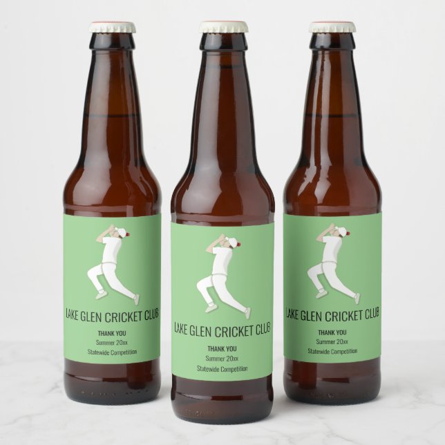 Étiquette Pour Bouteilles De Bière Cricket (Bouteilles)