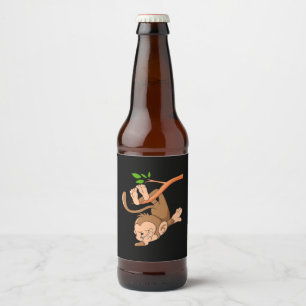 Étiquette Pour Bouteilles De Bière Dabing Dance Singe