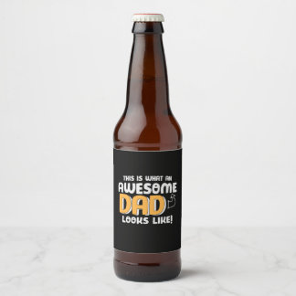 Étiquette Pour Bouteilles De Bière Daddy Don À Quoi Ressemble Un Père Merveilleux