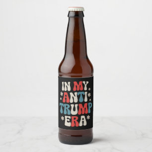 Étiquette Pour Bouteilles De Bière Dans mon ère anti-Trump 2024 Anti-MAGA Anti Republ