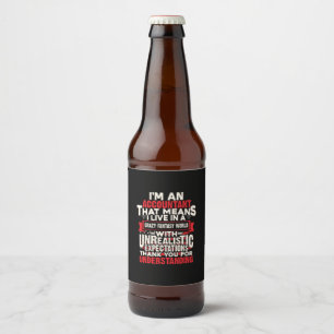 Étiquette Pour Bouteilles De Bière Don comptable Je Suis Comptable