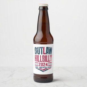 Étiquette Pour Bouteilles De Bière Drapeau américain Hillbilly hors-la-loi des électi