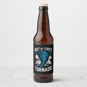 Étiquette Pour Bouteilles De Bière Drôle Pas Mon Premier Chaser Tornado Rétro Storm