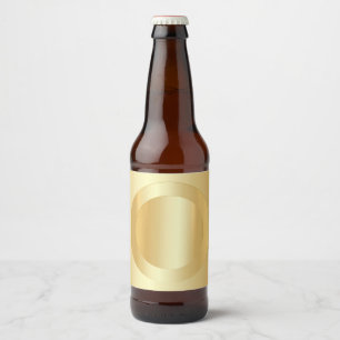 Étiquette Pour Bouteilles De Bière Élégant modèle vierge faux or Glamour personnalisé