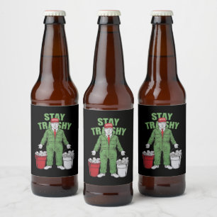 Étiquette Pour Bouteilles De Bière Élisez Trump Éboueur Reste Déchets 2024 Élection 