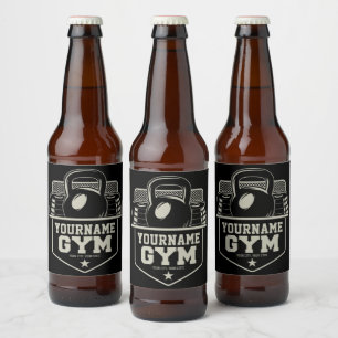 Étiquette Pour Bouteilles De Bière Entraîneur de fitness personnalisé pour GYM à domi
