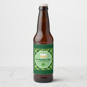 Étiquette Pour Bouteilles De Bière Équipe de la St. Patrick's Day Drinking Motif