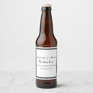 Étiquette Pour Bouteilles De Bière Étiquette de bouteille de bière H à encadrement no