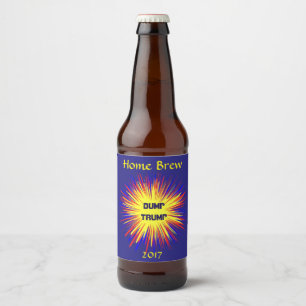 Étiquette Pour Bouteilles De Bière Étiquette jaune de bière d'atout de décharge de