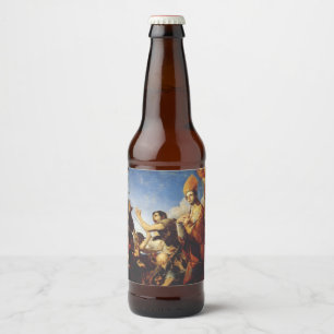 Étiquette Pour Bouteilles De Bière Évêque de Saint Januarius de Bénévent