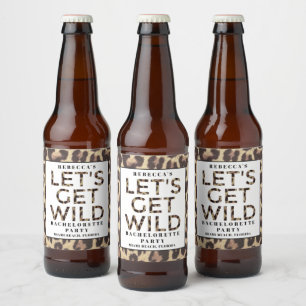 Étiquette Pour Bouteilles De Bière Faisons les folles Enterrement de vie de jeune fil