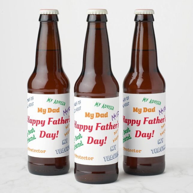 Étiquette Pour Bouteilles De Bière Fête des pères (Bouteilles)