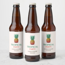 Fête tropicale ananas rétro