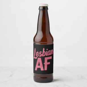 Étiquette Pour Bouteilles De Bière Fleur Lesbienne AF Fierté LGBT Amour Gay Parade