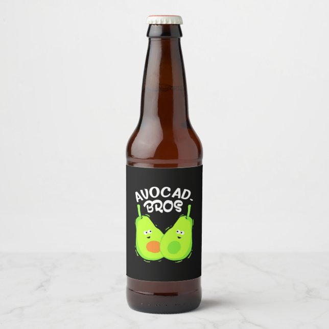 Étiquette Pour Bouteilles De Bière Frère Avocado (Devant)