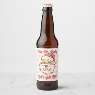 Étiquette Pour Bouteilles De Bière Funny Ho Ho Retro Père Noël Christmas Party